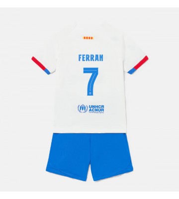 Barcelona Ferran Torres #7 Udebanesæt Børn 2023-24 Kort ærmer (+ korte bukser)
